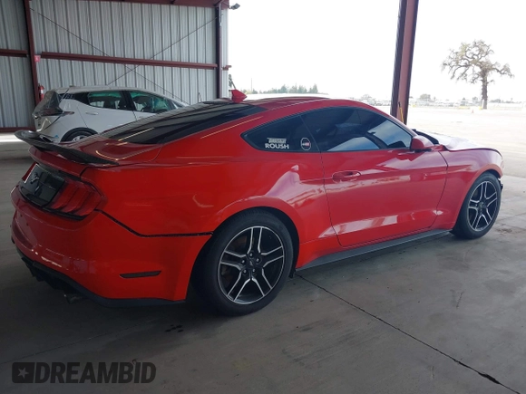 2021 Ford Mustang EcoBoost with VIN 1FA6P8TH7M5134699, listed as a IAAI auction lot 41556892 with 40,783 mi miles. Bid and sale history available at carsss.com. Image 4.
