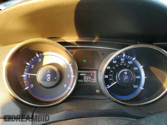 2012 Hyundai Sonata SE with VIN 5NPEC4AB3CH360701, listed as a Copart auction lot 87855345 with 203,798 mi miles and Non Repairable. Bid and sale history available at carsss.com. Image 9.