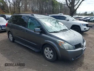 2004 Nissan Quest S z VIN 5N1BV28U34N358498, wystawiony jako IAAI lot #39065558 z przebiegiem 150 535 mil mil oraz . Historia ofert i sprzedaży dostępna na DreamBid. Obrazek 1.