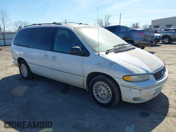 1997 Chrysler Town & Country LXi with VIN 1C4GP54L4VB200600, listed as a IAAI auction lot 41688074 with 1 mi miles. Bid and sale history available at carsss.com. Image 1.
