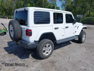 2020 Jeep Wrangler Unlimited Sahara с VIN 1C4HJXEN1LW104950, выставлен на аукционе IAAI как лот 42278650 с пробегом 40 638 миль миль и . История ставок и продаж доступна на DreamBid. Изображение 4.