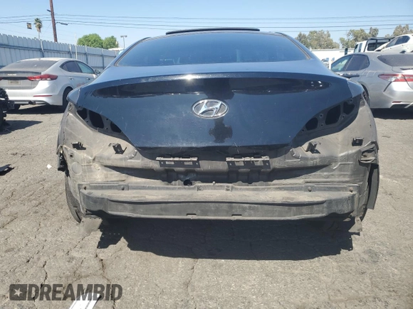 2013 Hyundai Genesis Coupe R-Spec with VIN KMHHU6KJ0DU080023, listed as a Copart auction lot 64707985 with Not provided miles and Clean title. Bid and sale history available at DreamBid. Image 6.