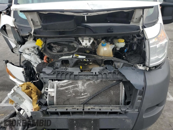 2017 Ram ProMaster Cargo with VIN 3C6TRVDG5HE550263, listed as a Copart auction lot 47997125 with 54,731 mi miles and Salvage Title. Bid and sale history available at carsss.com. Image 14.