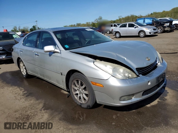 2002 Lexus ES 300 with VIN JTHBF30G720050790, listed as a Copart auction lot 54866125 with 233,167 mi miles and Salvage title. Bid and sale history available at DreamBid. Image 4.