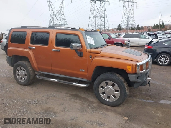 2007 Hummer H3 SUV with VIN 5GTDN13E878168876, listed as a IAAI auction lot 41496535 with 215,437 mi miles and . Bid and sale history available at DreamBid. Image 1.