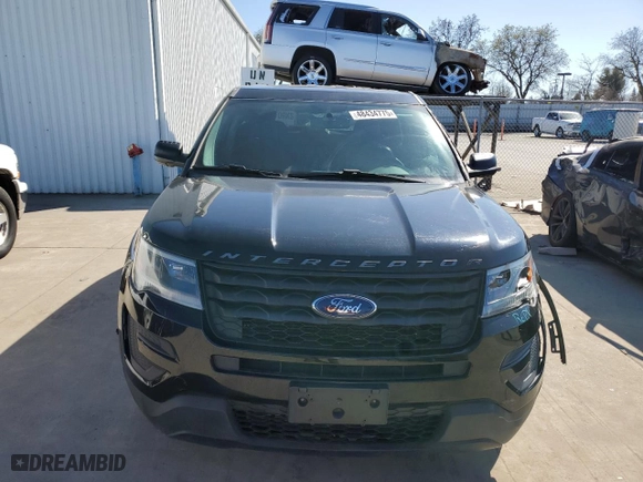 2017 Ford Police Interceptor Utility with VIN 1FM5K8AT5HGD25829, listed as a Copart auction lot 48434775 with 97,005 mi miles and Clean Title. Bid and sale history available at carsss.com. Image 5.