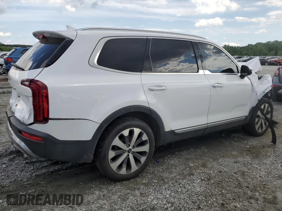 2022 Kia Telluride S with VIN 5XYP64HC7NG221406, listed as a Copart auction lot 56362715 with 50,398 mi miles and Salvage title. Bid and sale history available at DreamBid. Image 3.
