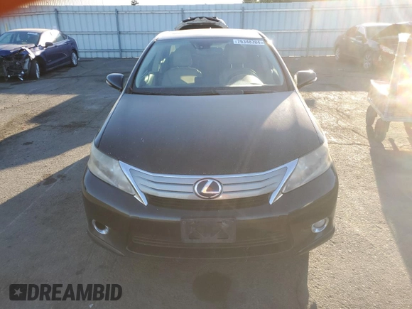2010 Lexus HS 250h with VIN JTHBB1BA1A2025430, listed as a Copart auction lot 76348384 with 361,121 mi miles and Clean Title. Bid and sale history available at DreamBid. Image 5.