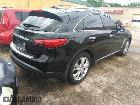 2012 Infiniti FX with VIN JN8AS1MU1CM121512, listed as a IAAI auction lot 42201447 with 285,357 mi miles. Bid and sale history available at carsss.com. Image 4.