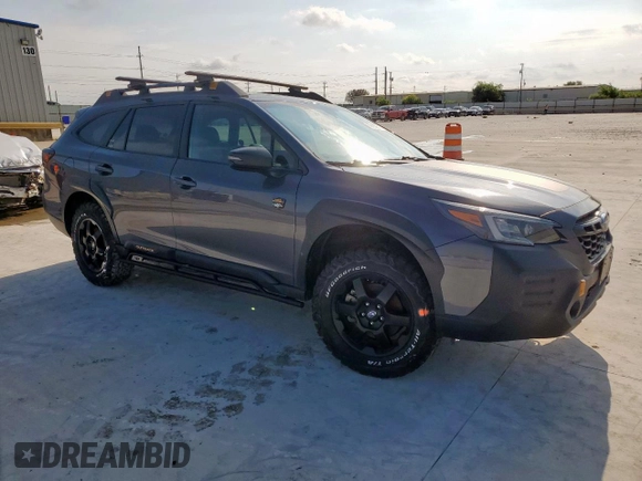 2022 Subaru Outback Wilderness with VIN 4S4BTGUDXN3139737, listed as a Copart auction lot 59183615 with 57,669 mi miles and Salvage title. Bid and sale history available at DreamBid. Image 4.