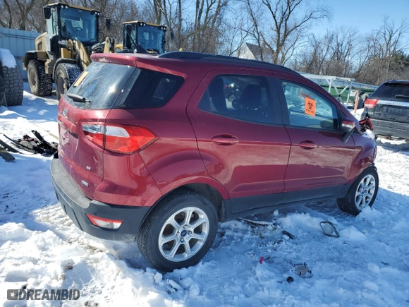 2020 Ford EcoSport SE with VIN MAJ3S2GE7LC349735, listed as a Copart auction lot 46449255 with 0 mi miles and Clean Title. Bid and sale history available at carsss.com. Image 3.