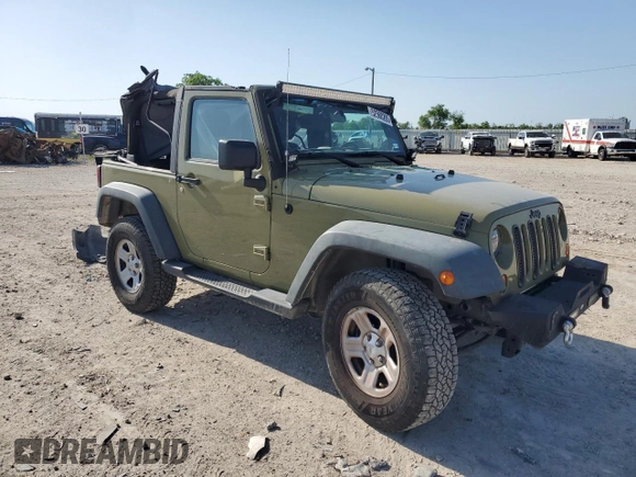 2013 Jeep Wrangler Sport with VIN 1C4AJWAG3DL649487, listed as a Copart auction lot 52568285 with 106,644 mi miles and Salvage title. Bid and sale history available at DreamBid. Image 4.