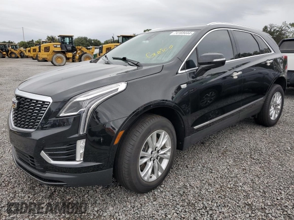 2021 Cadillac XT5 FWD Luxury with VIN 1GYKNAR41MZ105373, listed as a Copart auction lot 74169444 with 0 mi miles and Salvage Title. Bid and sale history available at carsss.com. Image 1.