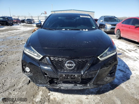 2023 Nissan Maxima SR with VIN 1N4AA6EV1PC505472, listed as a Copart auction lot 46052345 with 19,117 mi miles and Salvage Title. Bid and sale history available at carsss.com. Image 5.