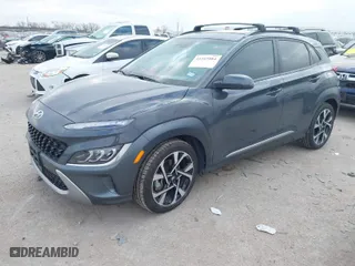 2023 Hyundai Kona Limited with VIN KM8K5CA39PU050527, listed as a IAAI auction lot 41165084 with 17,513 mi miles. Bid and sale history available at carsss.com. Image 2.