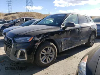 2023 Audi Q5 S line Premium with VIN WA1GAAFY8P2072667, listed as a Copart auction lot 44148885 with 9,422 mi miles and Salvage Title. Bid and sale history available at carsss.com. Image 1.