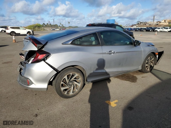 2017 Honda Civic Coupe LX-P with VIN 2HGFC4B04HH309730, listed as a Copart auction lot 87273844 with 97,567 mi miles and Salvage Title. Bid and sale history available at carsss.com. Image 3.