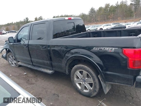 2018 Ford F-150 XL with VIN 1FTFW1E55JFE25165, listed as a IAAI auction lot 41708303 with 186,664 mi miles and . Bid and sale history available at DreamBid. Image 14.