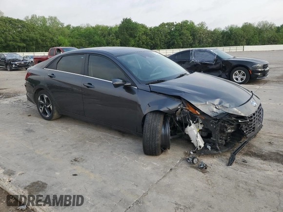 2023 Hyundai Elantra Limited z VIN 5NPLP4AG3PH099681, wystawiony jako Copart lot #54840125 z przebiegiem 44 360 mil mil oraz Szkoda całkowita • Salvage title. Historia ofert i sprzedaży dostępna na DreamBid. Obrazek 4.