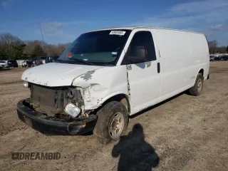 2005 GMC Savana Cargo Y3H Paratransit z VIN 1GTGG29U751259694, wystawiony jako Copart lot #43605965 z przebiegiem Nie podano mil oraz Czysty tytuł • Clean title. Historia ofert i sprzedaży dostępna na DreamBid. Obrazek 1.