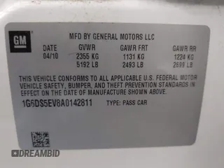 2010 Cadillac CTS Premium with VIN 1G6DS5EV8A0142811, listed as a IAAI auction lot 42562666 with 177,963 mi miles and . Bid and sale history available at DreamBid. Image 9.