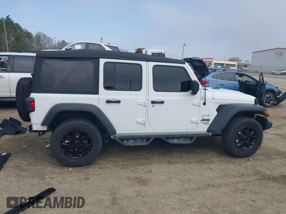 2021 Jeep Wrangler Unlimited Sport S z VIN 1C4HJXDN1MW822016, wystawiony jako IAAI lot #41792808 z przebiegiem 29 719 mil mil oraz . Historia ofert i sprzedaży dostępna na DreamBid. Obrazek 14.