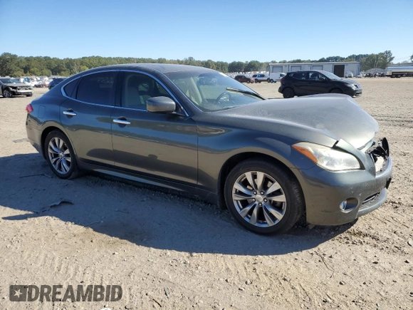 2013 Infiniti M37 with VIN JN1BY1AP2DM510404, listed as a Copart auction lot 76295144 with 134,586 mi miles and Salvage Title. Bid and sale history available at carsss.com. Image 4.