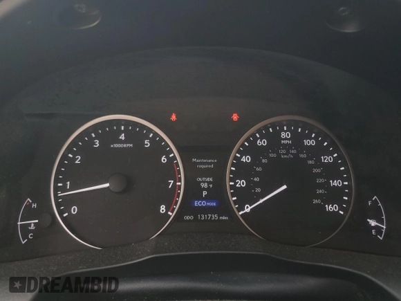 2015 Lexus ES 330 with VIN JTHBK1GG6F2196758, listed as a Copart auction lot 55349595 with 131,735 mi miles and Salvage Title. Bid and sale history available at DreamBid. Image 9.