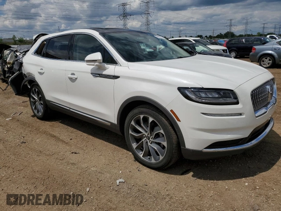 2021 Lincoln Nautilus Reserve with VIN 2LMPJ8KPXMBL09872, listed as a Copart auction lot 58990205 with 50,988 mi miles and Salvage title. Bid and sale history available at DreamBid. Image 4.