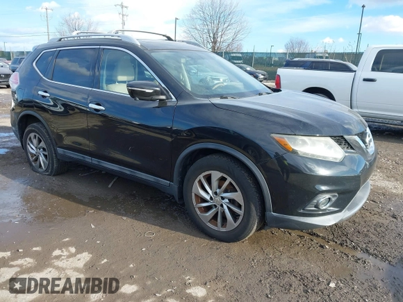 2014 Nissan Rogue SL with VIN 5N1AT2MV1EC845695, listed as a IAAI auction lot 41459067 with 1 mi miles. Bid and sale history available at carsss.com. Image 1.