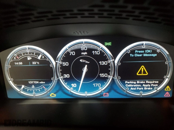 2014 Jaguar XJ with VIN SAJWA1CZ0E8V61168, listed as a Copart auction lot 54383215 with 137,724 mi miles and Salvage Title. Bid and sale history available at DreamBid. Image 9.