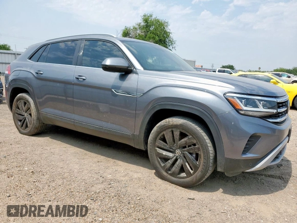 2022 Volkswagen Atlas SE with VIN 1V2JE2CA3NC205175, listed as a Copart auction lot 57333305 with 45,161 mi miles and Salvage title. Bid and sale history available at DreamBid. Image 4.