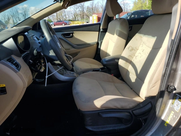 2013 Hyundai Elantra Limited with VIN 5NPDH4AE4DH287766, listed as a Copart auction lot 52394785 with 0 mi miles and Salvage Title. Bid and sale history available at carsss.com. Image 7.