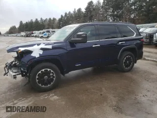 2023 Toyota Sequoia SR5 with VIN 7SVAAABA8PX003121, listed as a Copart auction lot 87383094 with 35,467 mi miles and Salvage Title. Bid and sale history available at carsss.com. Image 1.