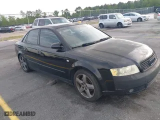 2002 Audi A4 1.8T with VIN WAULC68E62A308968, listed as a IAAI auction lot 42053489 with 221,434 mi miles. Bid and sale history available at carsss.com. Image 1.