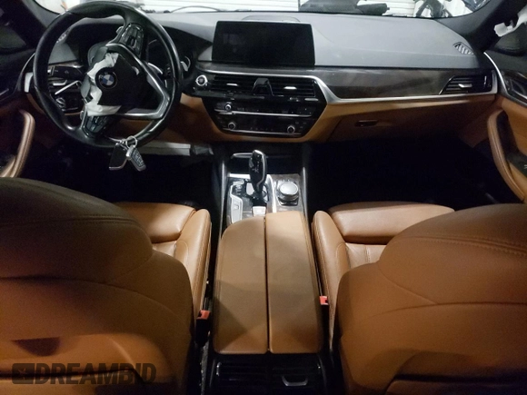 2018 BMW 5 Series 530e xDrive with VIN WBAJB1C50JB084044, listed as a Copart auction lot 53047185 with Not Provided miles and Salvage Title. Bid and sale history available at carsss.com. Image 8.