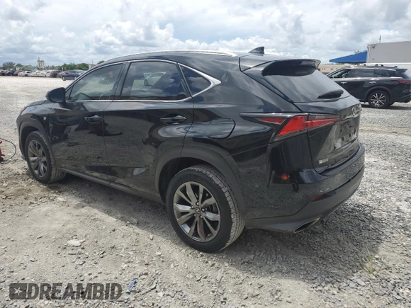 2021 Lexus NX 300 F Sport with VIN JTJSARBZ7M2200953, listed as a Copart auction lot 62469185 with 49,412 mi miles and Salvage title. Bid and sale history available at DreamBid. Image 2.