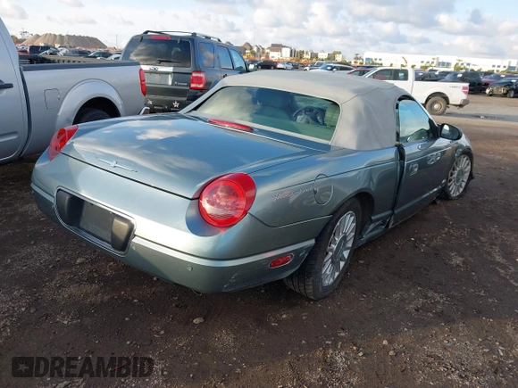2004 Ford Thunderbird Pacific Coast Roadster with VIN 1FAHP63AX4Y107544, listed as a IAAI auction lot 41441354 with Not Provided miles and . Bid and sale history available at DreamBid. Image 4.