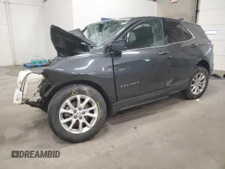 2019 Chevrolet Equinox LT z VIN 2GNAXTEV8K6234040, wystawiony jako Copart lot #57853365 z przebiegiem Nie podano mil oraz Szkoda całkowita • Salvage title. Historia ofert i sprzedaży dostępna na DreamBid. Obrazek 1.
