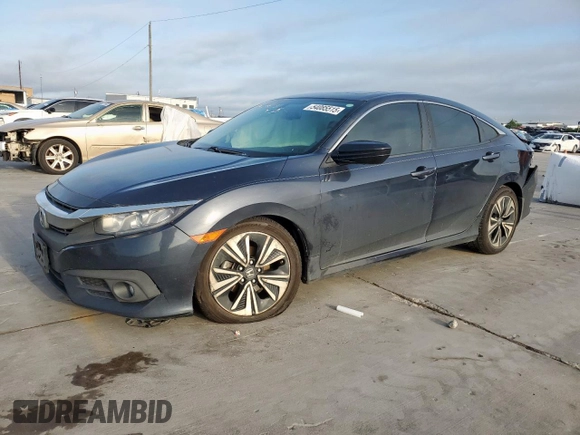 2016 Honda Civic Sedan EX-L with VIN 19XFC1F72GE020165, listed as a Copart auction lot 54085515 with 157,622 mi miles and Clean Title. Bid and sale history available at carsss.com. Image 1.