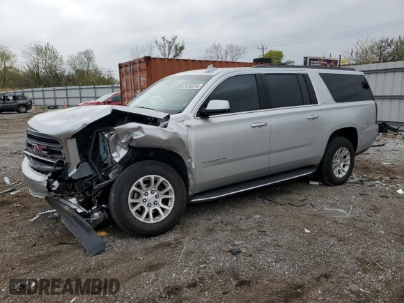 2017 GMC Yukon XL SLT with VIN 1GKS2GKC0HR368385, listed as a Copart auction lot 54260245 with 90,942 mi miles and Salvage title. Bid and sale history available at DreamBid. Image 1.