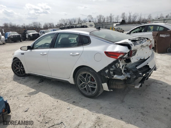 2019 Kia Optima SX with VIN 5XXGW4L25KG335015, listed as a Copart auction lot 49240855 with 51,933 mi miles and Salvage Title. Bid and sale history available at carsss.com. Image 2.