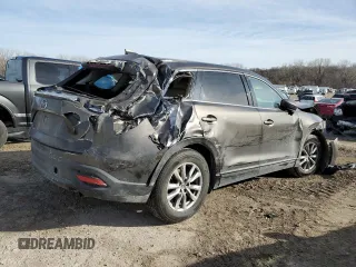 2017 Mazda CX-9 Touring with VIN JM3TCBCYXH0130209, listed as a Copart auction lot 46648605 with 0 mi miles and Salvage Title. Bid and sale history available at carsss.com. Image 3.
