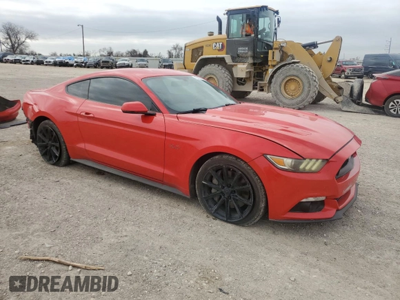 2015 Ford Mustang GT with VIN 1FA6P8CF9F5385130, listed as a Copart auction lot 47873685 with 90,094 mi miles and Salvage Title. Bid and sale history available at carsss.com. Image 4.