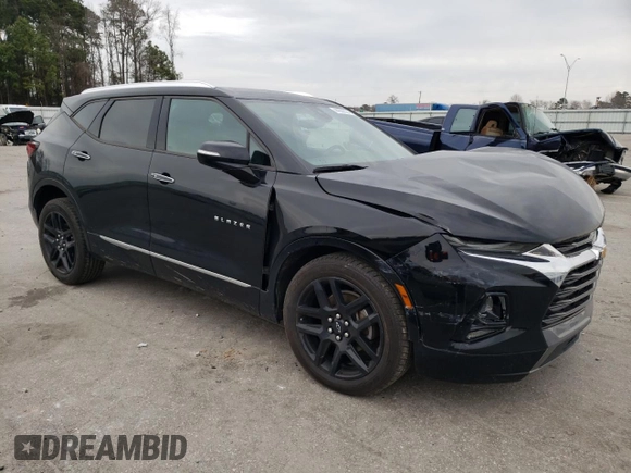 2020 Chevrolet Blazer Premier with VIN 3GNKBFRS7LS611254, listed as a Copart auction lot 44206524 with 41,485 mi miles and . Bid and sale history available at DreamBid. Image 4.