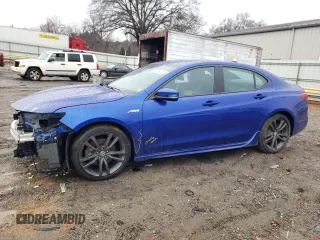 2020 Acura TLX w/A-Spec Pkg with VIN 19UUB1F63LA009028, listed as a Copart auction lot 43976475 with 51,929 mi miles and Salvage Title. Bid and sale history available at carsss.com. Image 1.