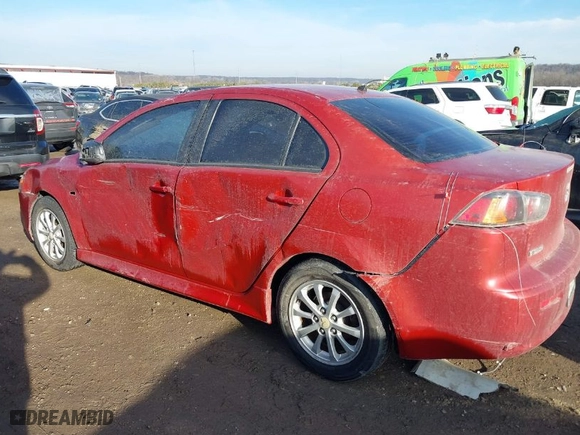 2012 Mitsubishi Lancer ES with VIN JA32U2FUXCU010520, listed as a IAAI auction lot 41628302 with 174492 miles. Bid and sale history available at carsss.com. Image 3.