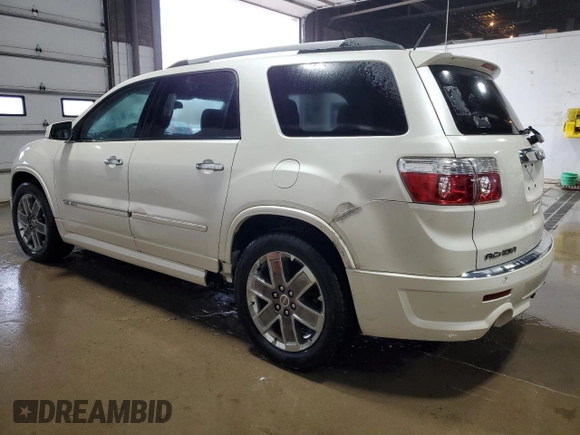 2011 GMC Acadia Denali with VIN 1GKKVTED1BJ265907, listed as a Copart auction lot 53172605 with 157,583 mi miles and Clean Title. Bid and sale history available at carsss.com. Image 2.