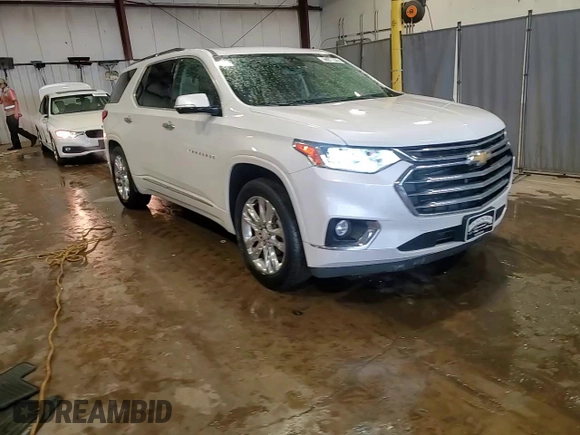 2018 Chevrolet Traverse High Country z VIN 1GNEVKKW4JJ188433, wystawiony jako Copart lot #56977335 z przebiegiem 87 038 mil mil oraz Szkoda całkowita • Salvage title. Historia ofert i sprzedaży dostępna na DreamBid. Obrazek 14.