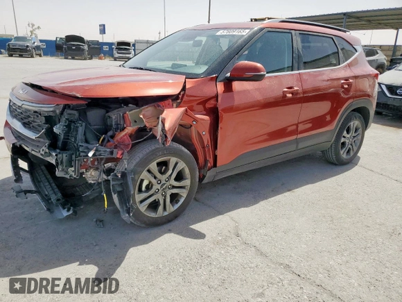 2023 Kia Seltos S with VIN KNDEU2AAXP7373786, listed as a Copart auction lot 57609165 with 6,524 mi miles and Clean title. Bid and sale history available at DreamBid. Image 1.